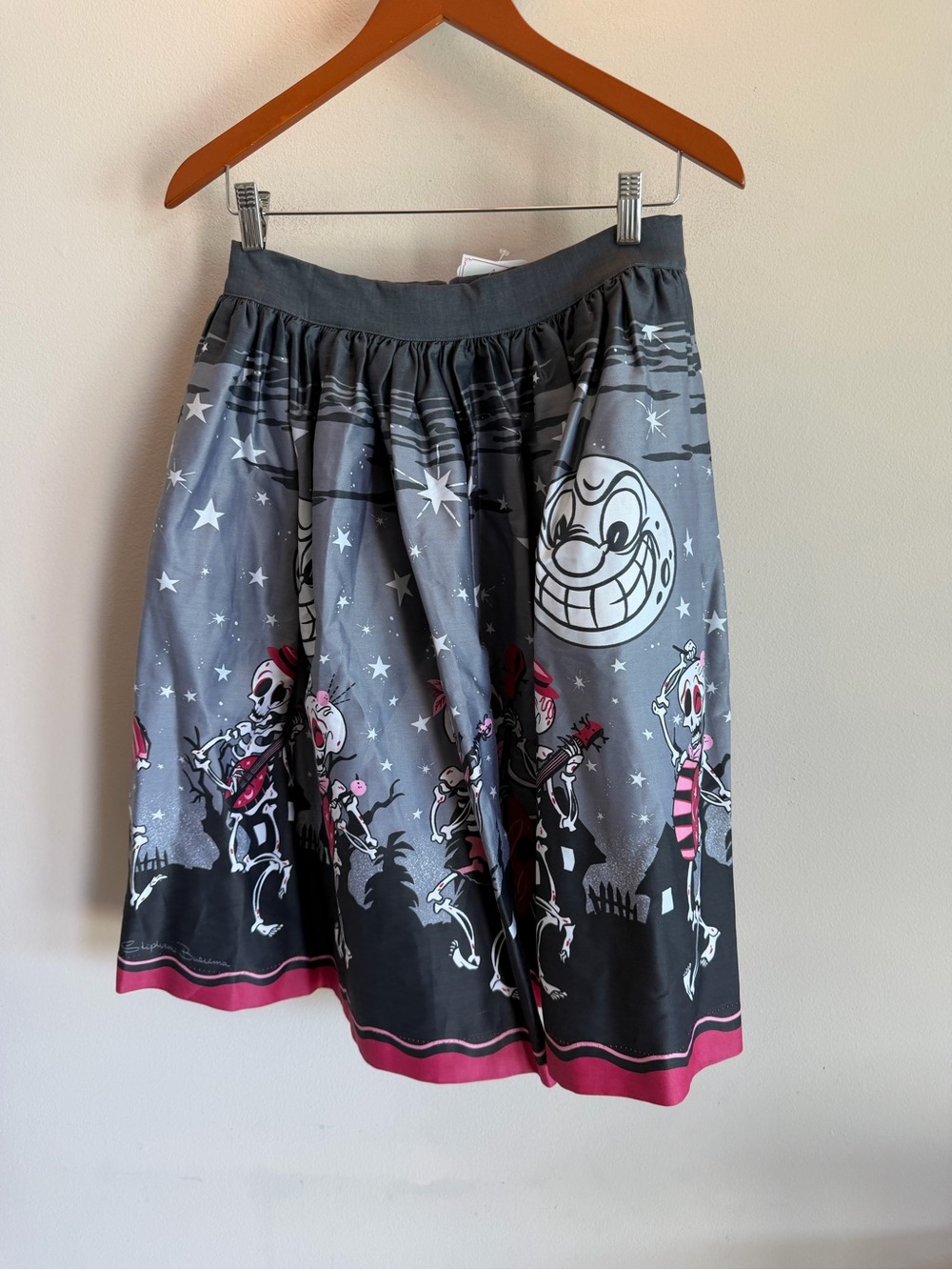 Pinup Couture Disney Parks Haunted Mansion Skeleton Skirt Stephanie Buscema L